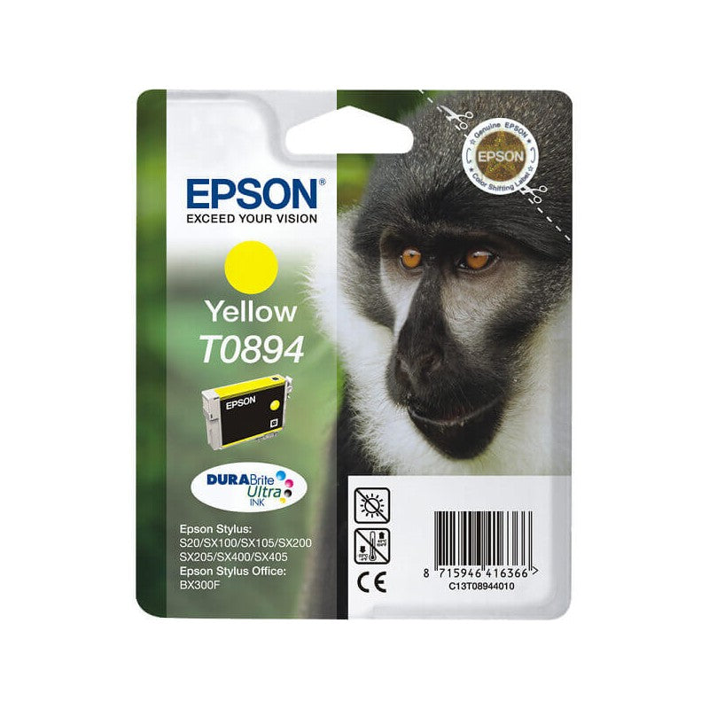 Epson C13T08944011 T0894 Cartuccia Originale Y Yellow 3,5ML 170 Pagine