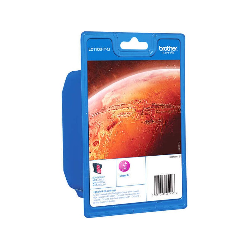 Cartuccia Originale Brother LC1100HYM M Magenta 750 Pagine