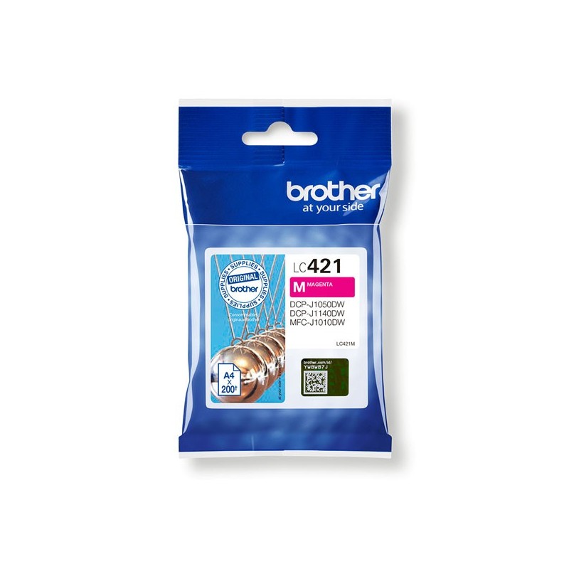 Cartuccia Originale Brother LC421M M Magenta 200 Pagine