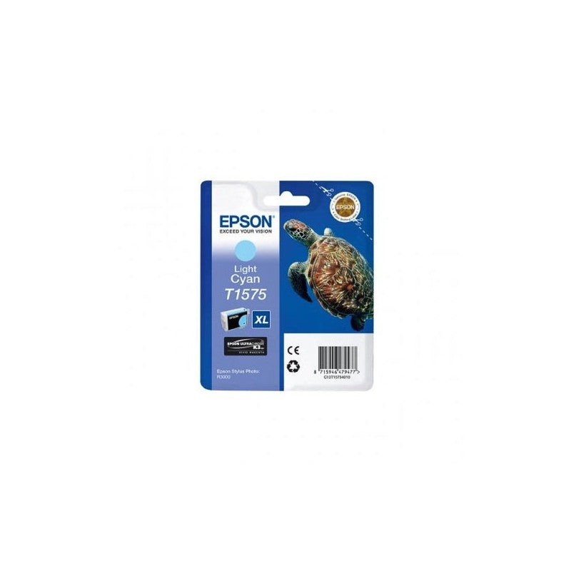 Epson C13T15754010 T1575 Cartuccia Originale LC Light Ciano
