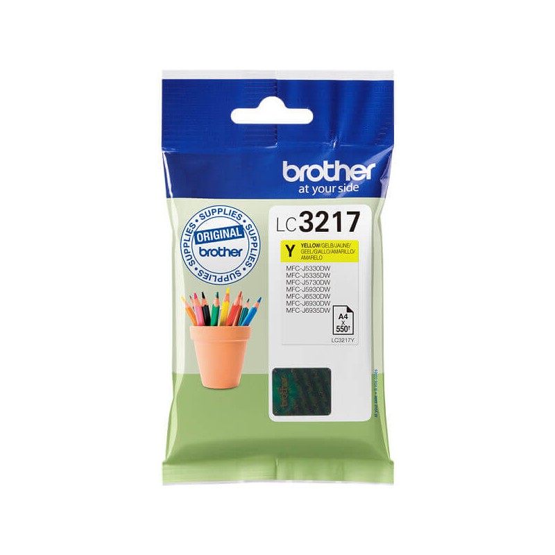 Cartuccia Originale Brother LC3217Y Y Yellow 550 Pagine