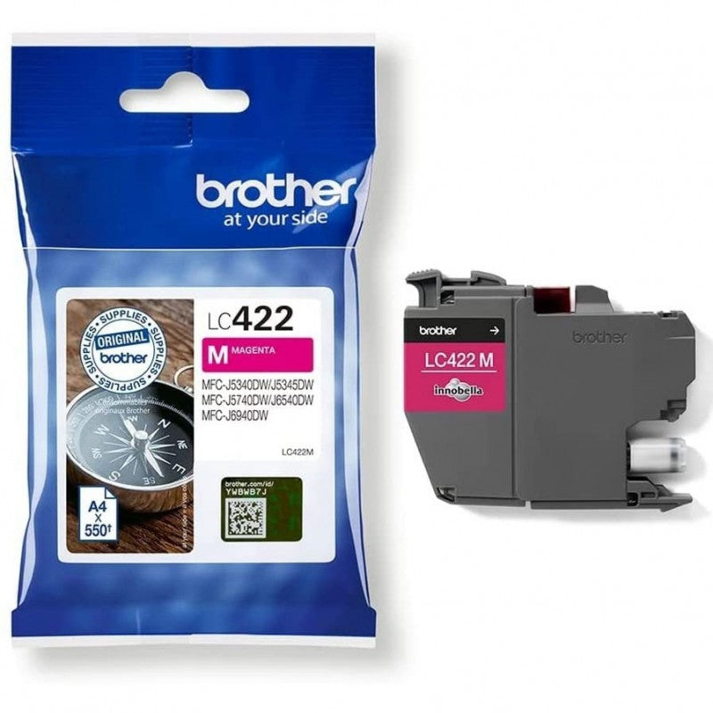 Cartuccia Originale Brother LC422M M Magenta 550 Pagine