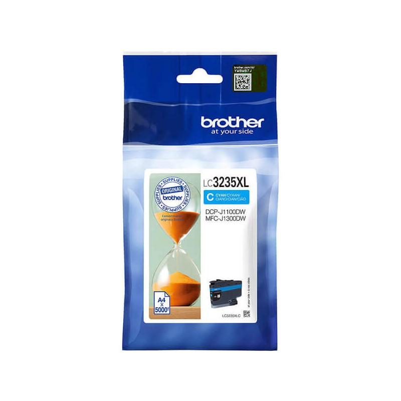 Cartuccia Originale Brother LC3235XLC C Ciano 5000 Pagine