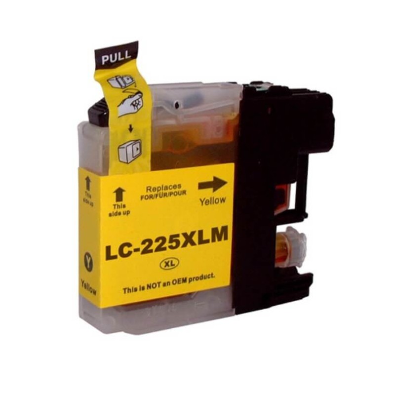 Cartuccia Compatibile Brother LC-225 Y Yellow Con Chip 16ml