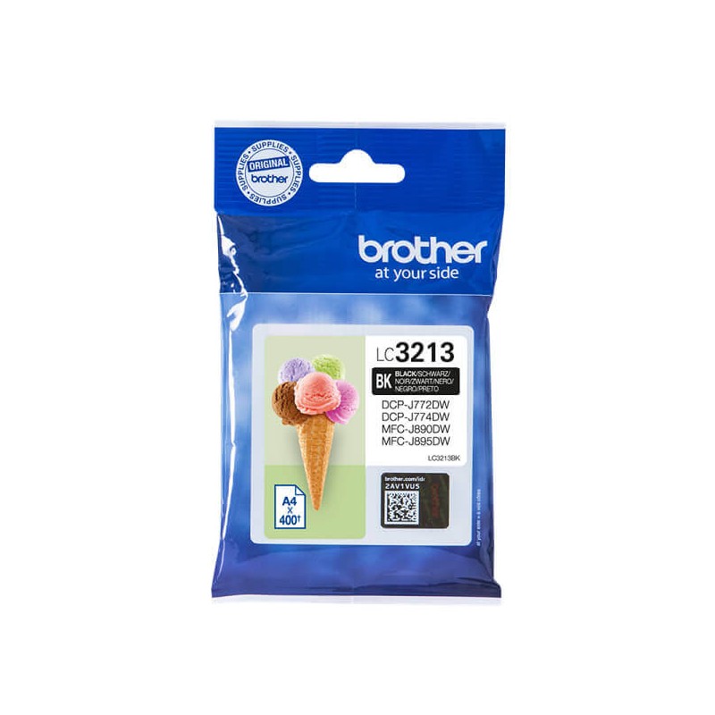 Cartuccia Originale Brother LC3213BK Bk Nero 400 Pagine