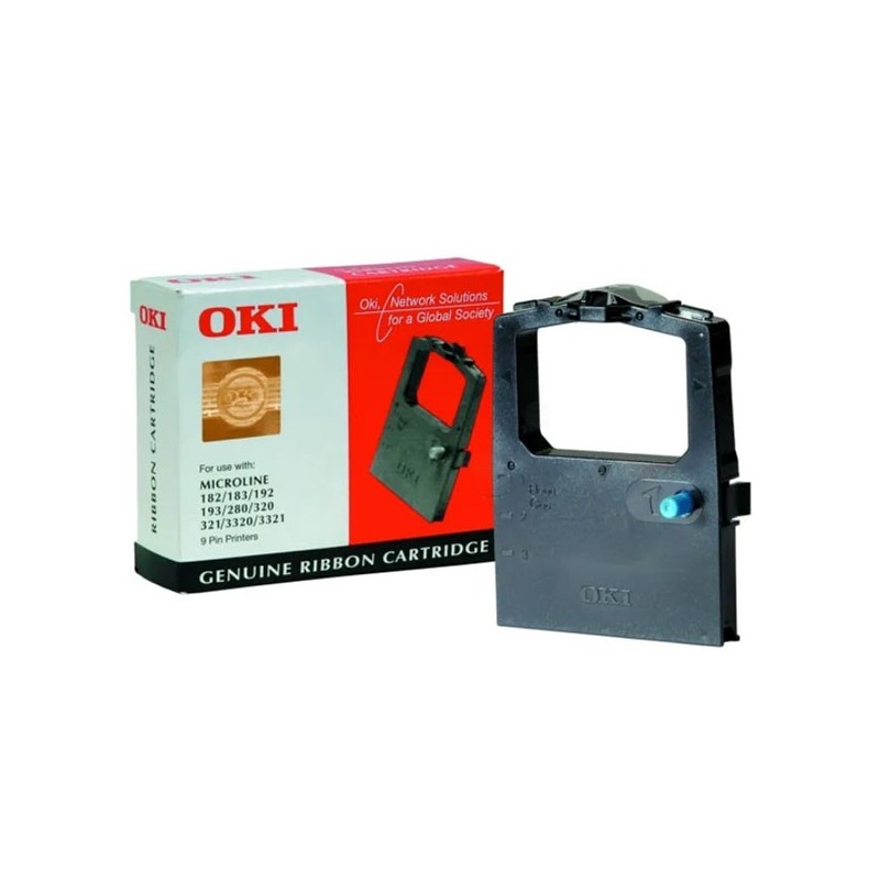 Nastro Originale Oki 182 09002303 Bk Nero 3000000 Caratteri