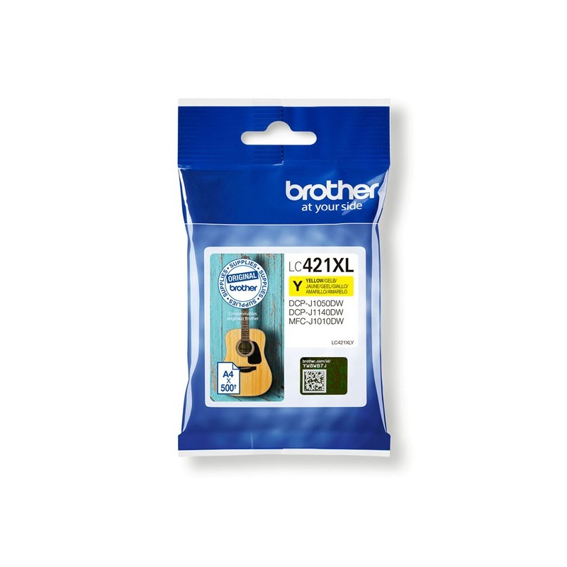 Cartuccia Originale Brother LC421XLY Y Yellow 500 Pagine