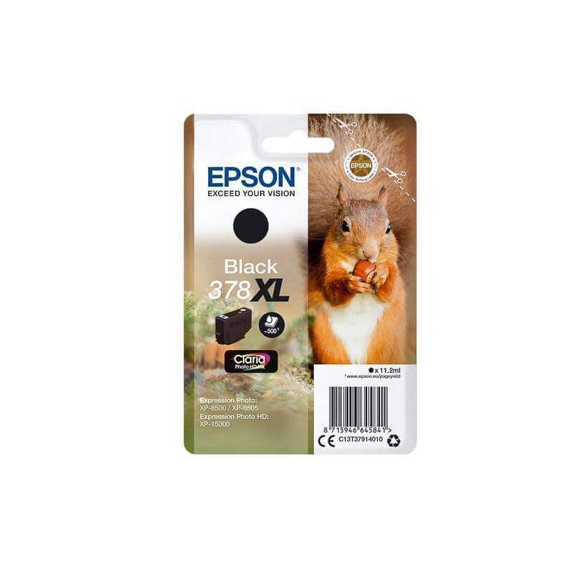 Epson C13T37914010 378XL Cartuccia Originale Bk Nero 500 Pagine