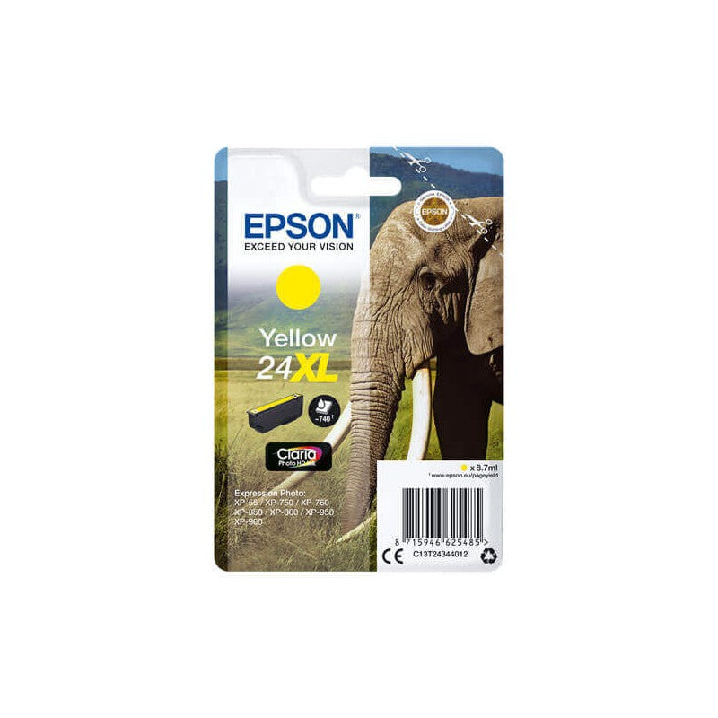 Epson C13T24234012 T2434 24XL Cartuccia Originale Y Yellow 500 Pagine