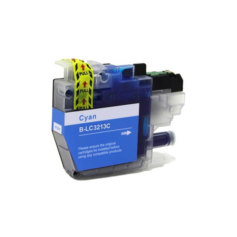 Cartuccia Compatibile Brother LC3213 C Ciano Con Chip 400 Pagine