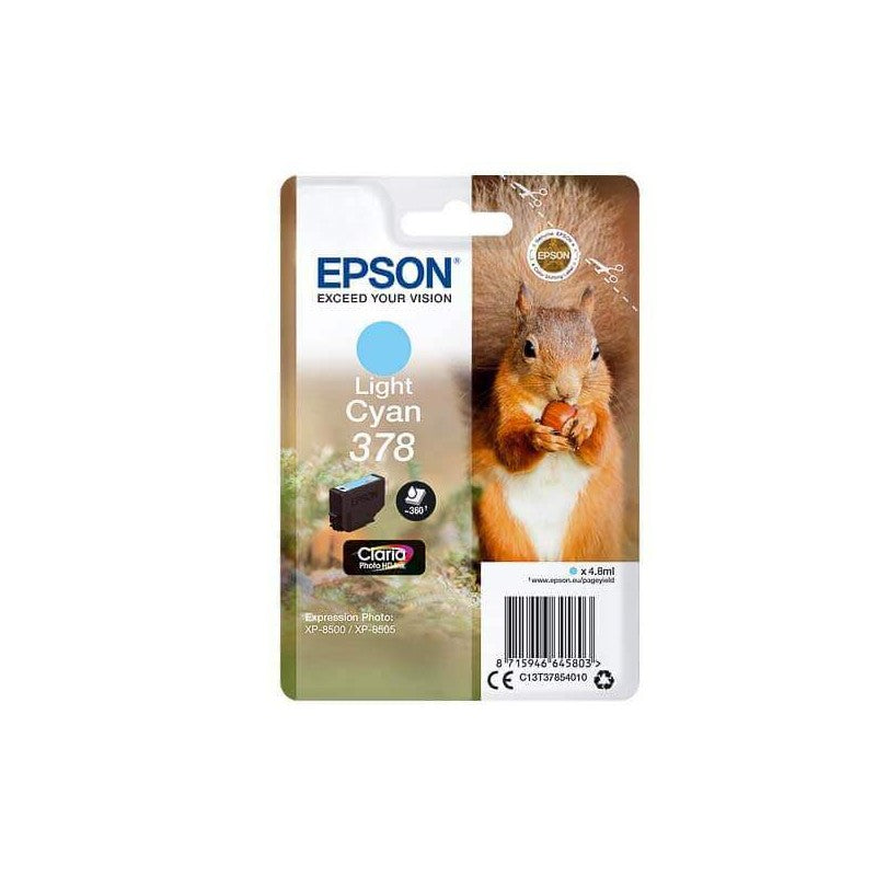 Epson C13T37854010 378 Cartuccia Originale LC Light Ciano 360 Pagine