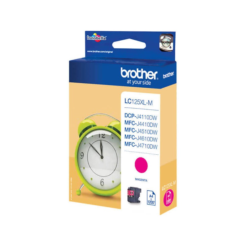 Cartuccia Originale Brother LC125XLM M Magenta 1200 Pagine