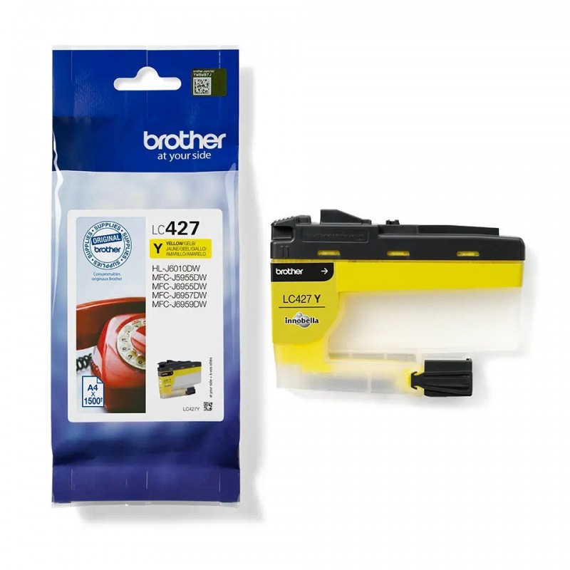 Cartuccia Originale Brother LC427Y Y Yellow 1500 Pagine