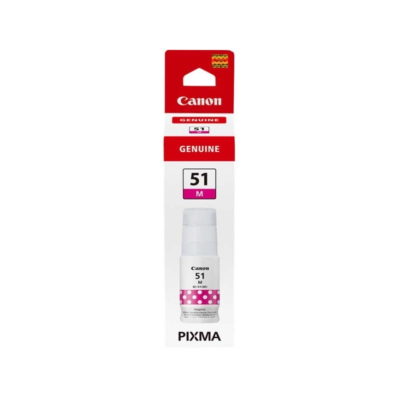 Canon GI-51M 4547C001 70ml Inchiostro Originale M Magenta 7700 Pagine