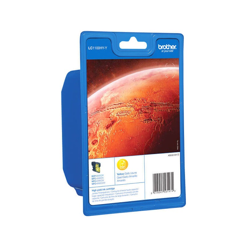Cartuccia Originale Brother LC1100HYY Y Yellow 750 Pagine