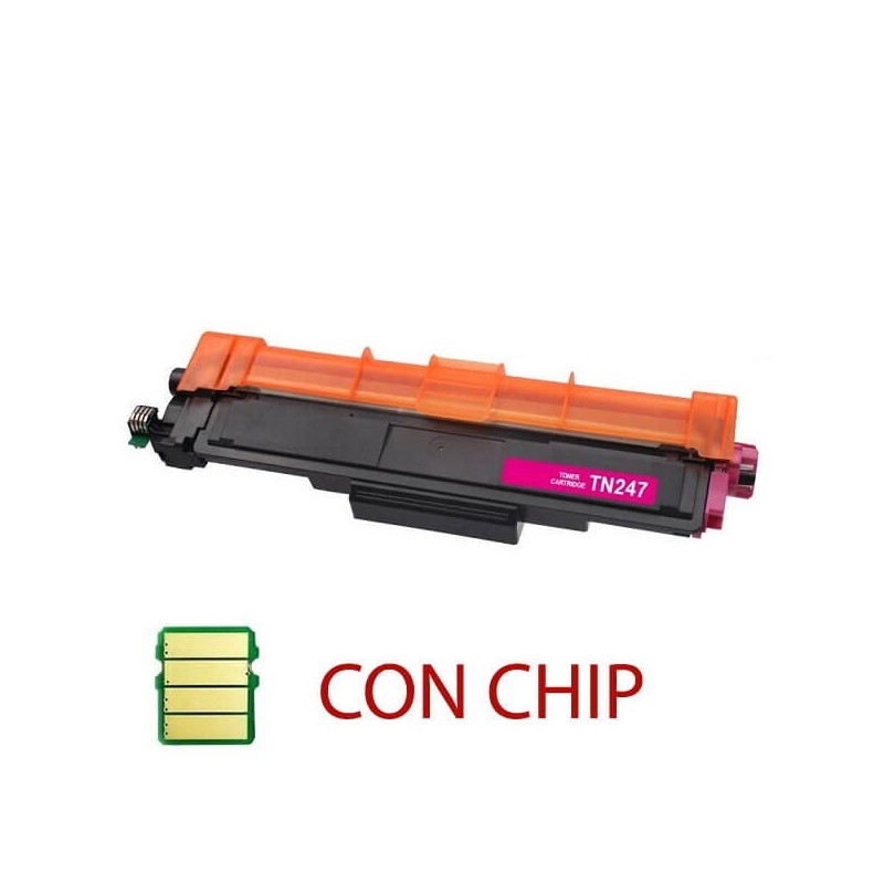 Toner Compatibile Brother TN-247 M Magenta 2300 Pagine Con Chip