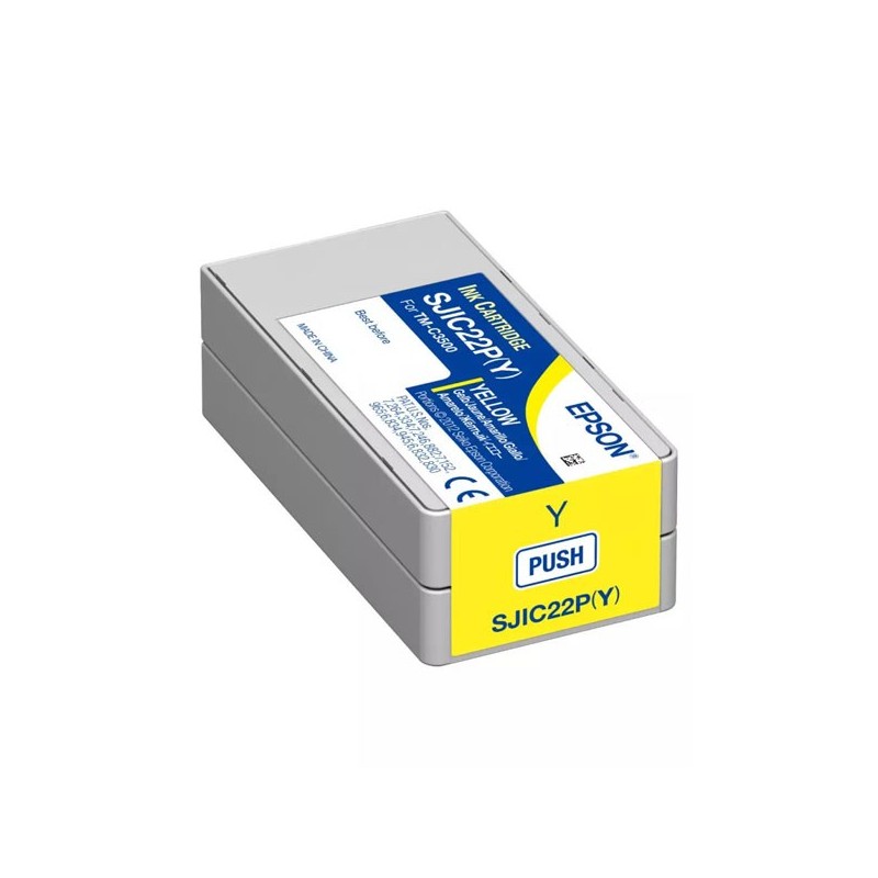 Epson C33S020604 SJIC22P(Y) Cartuccia Originale Y Yellow 33ML