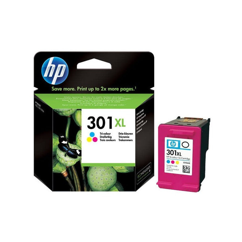 HP CH564EE 301XL Cartuccia Originale Col Colore C M Y