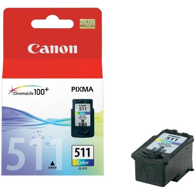 Canon CL-511 2972B001 Cartuccia Originale Colore Tricomia