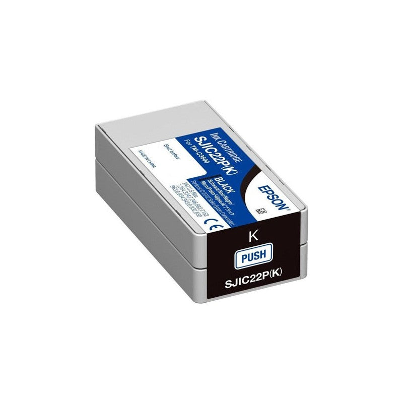 Epson C33S020601 SJIC22P(K) Cartuccia Originale Bk Nero 33ML