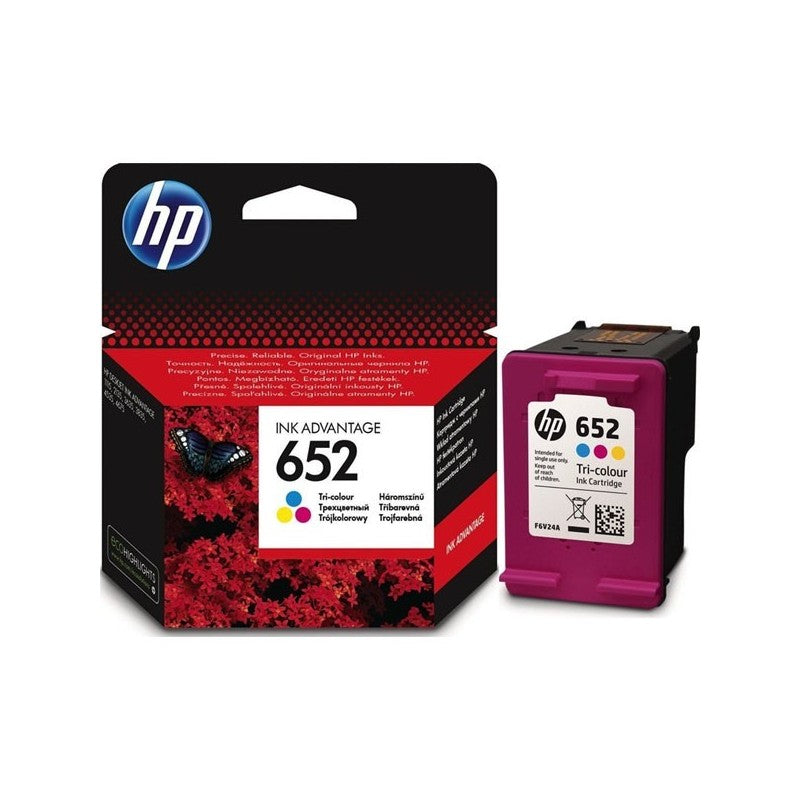HP F6V24AE 652 Cartuccia Originale Colore 200 Pagine