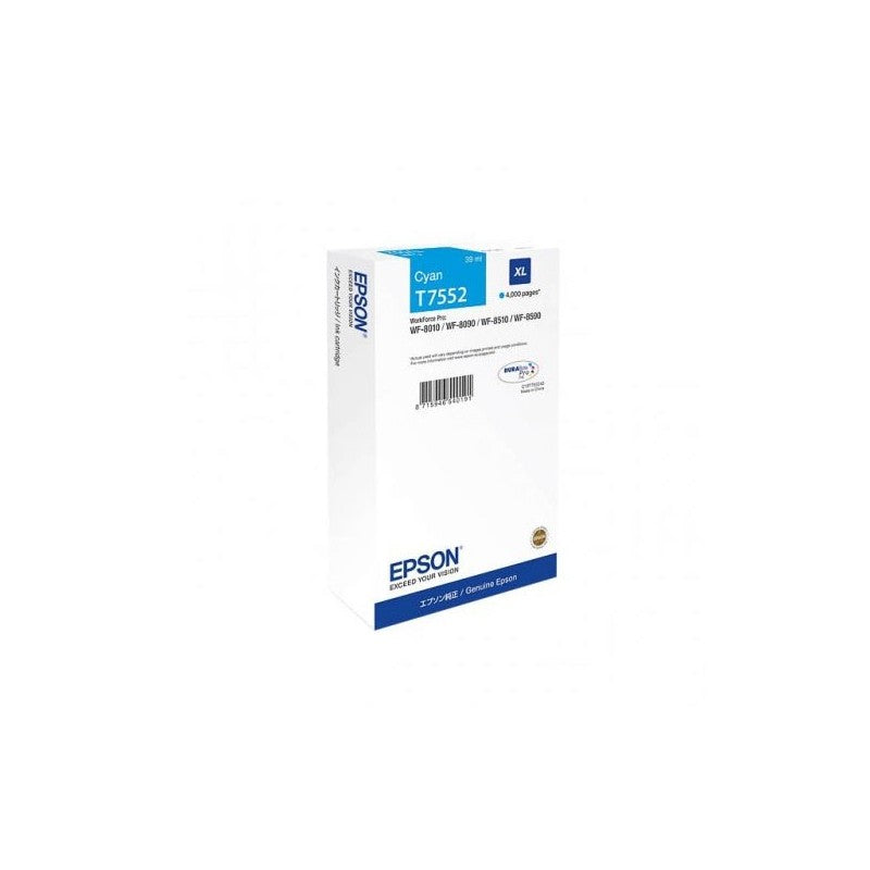 Epson C13T755240 T7552 Cartuccia Originale C Ciano 39ml 4000 Pagine
