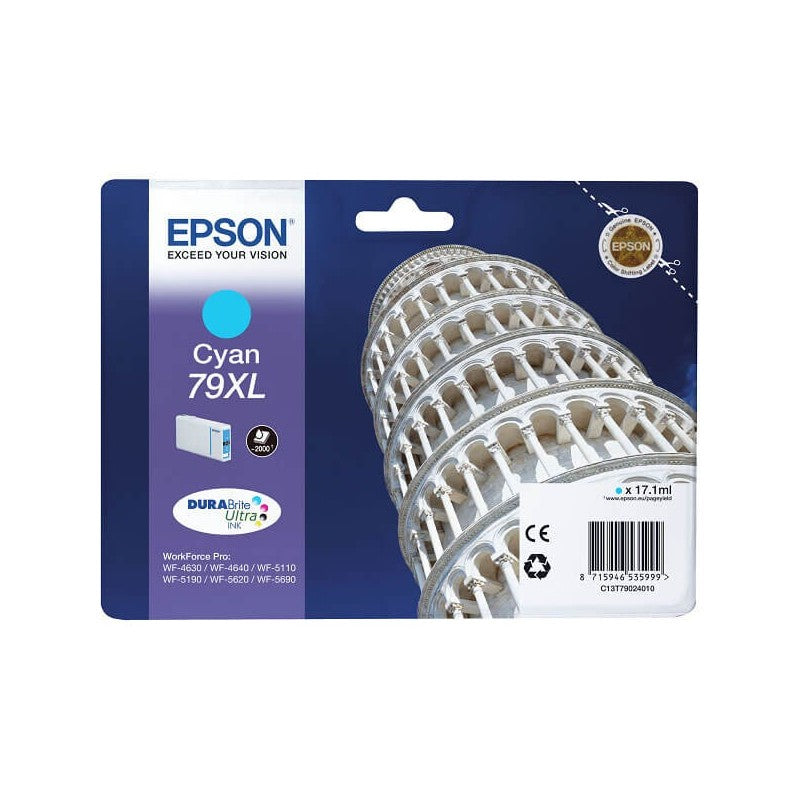 Epson C13T79024010 79XL Cartuccia Originale C Ciano 2000 Pagine