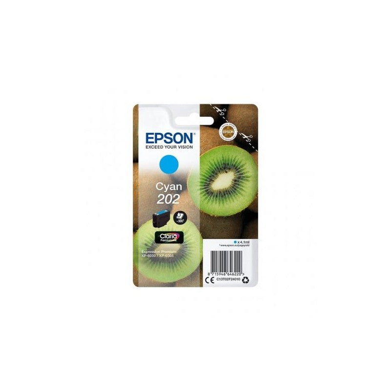Epson C13T02F2 C13T02F24010 202 Cartuccia Originale C Ciano 300 Pagine