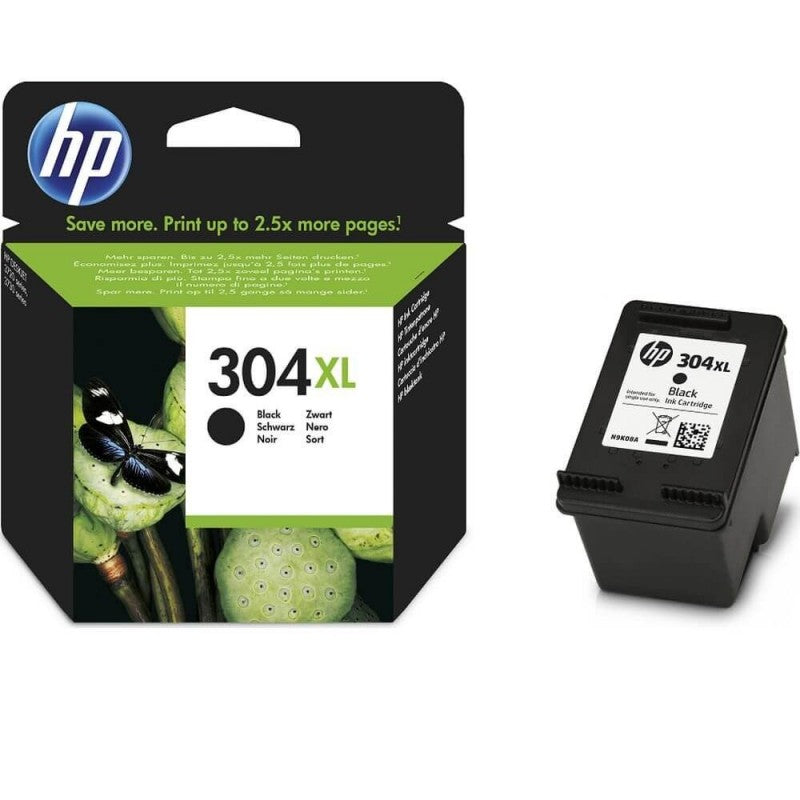 HP N9K08AE 304 Cartuccia Originale Bk Nero 7 ml XL 300 Pagine