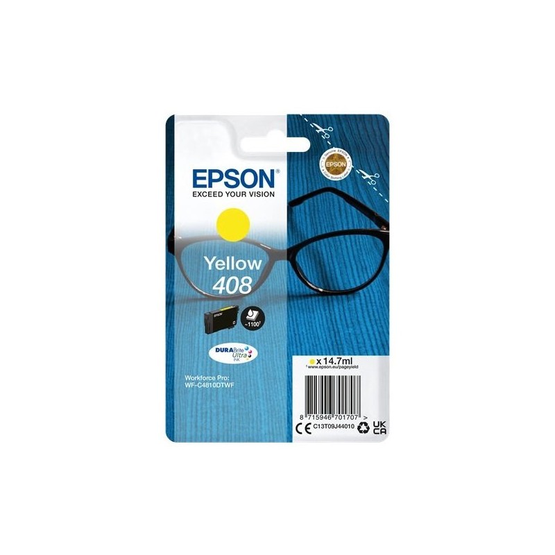 Epson C13T09J44010 408 Cartuccia Originale Y Yellow 1100 Pagine