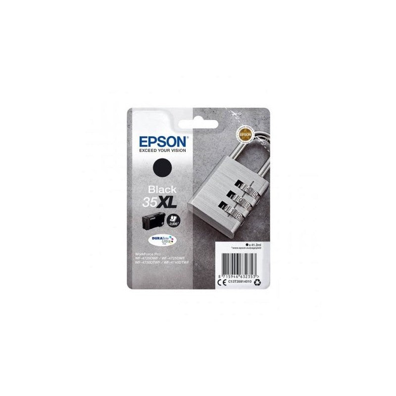 Epson C13T35914010 T3591 35XL Cartuccia Originale Bk Nero 2600 Pagine