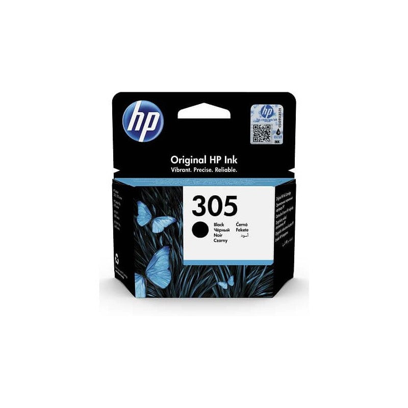 HP 305 3YM61AE Cartuccia Originale Bk Nero 2ml 120 Pagine