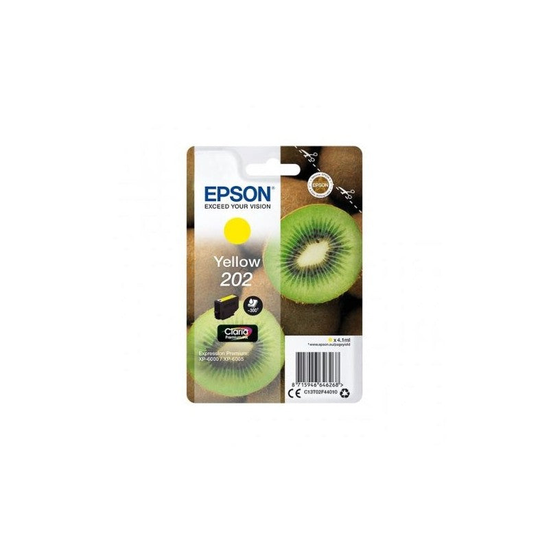 Epson C13T02F4 C13T02F44010 202 Cartuccia Originale Y Yellow 300 Pagine