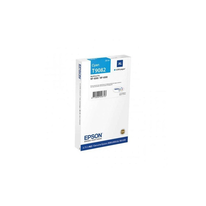 Epson C13T908240 T9082 Cartuccia Originale C Ciano 4000 Pagine