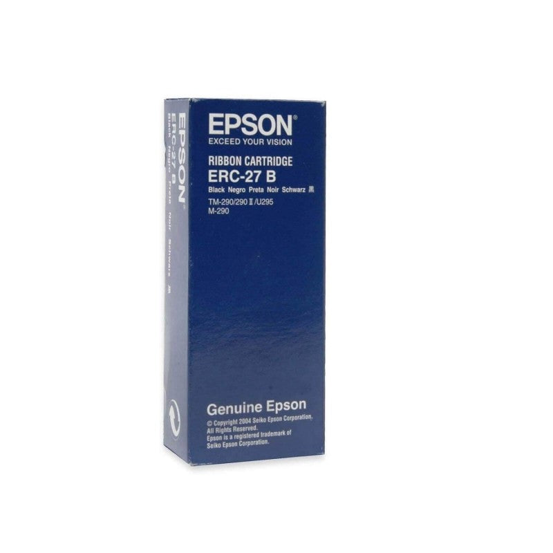 Epson C43S015366 S015366 15366 ERC27B ERC-27 Nastro originale Bk Nero