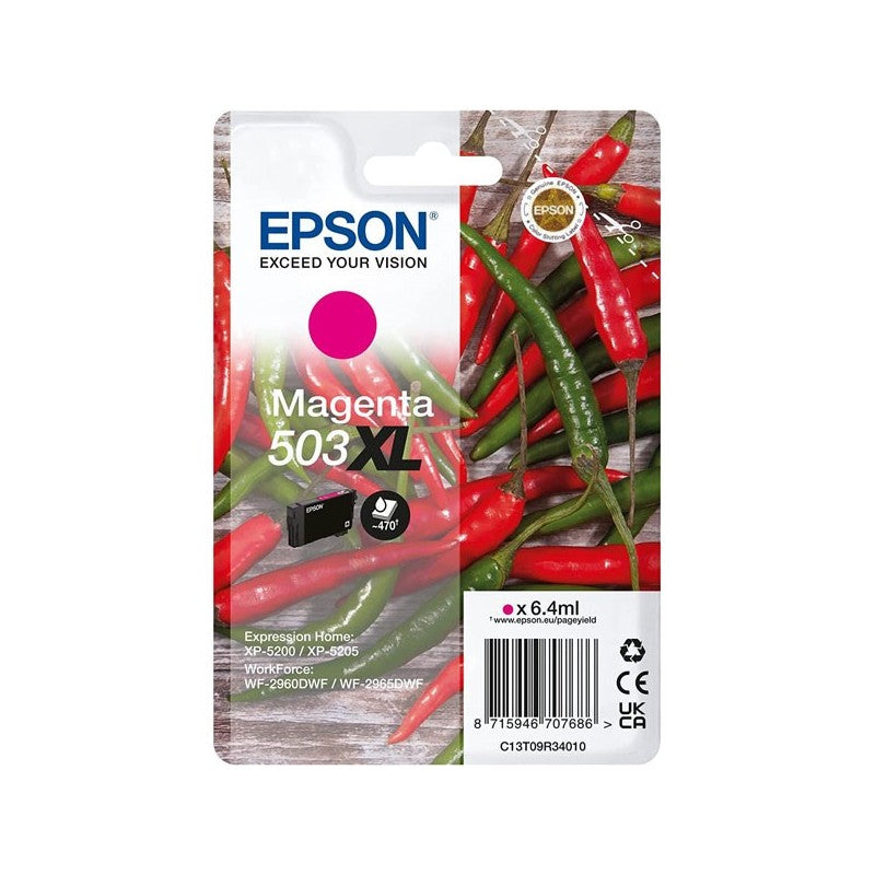Epson C13T09R34010 503XL Cartuccia Originale M Magenta 470 Pagine