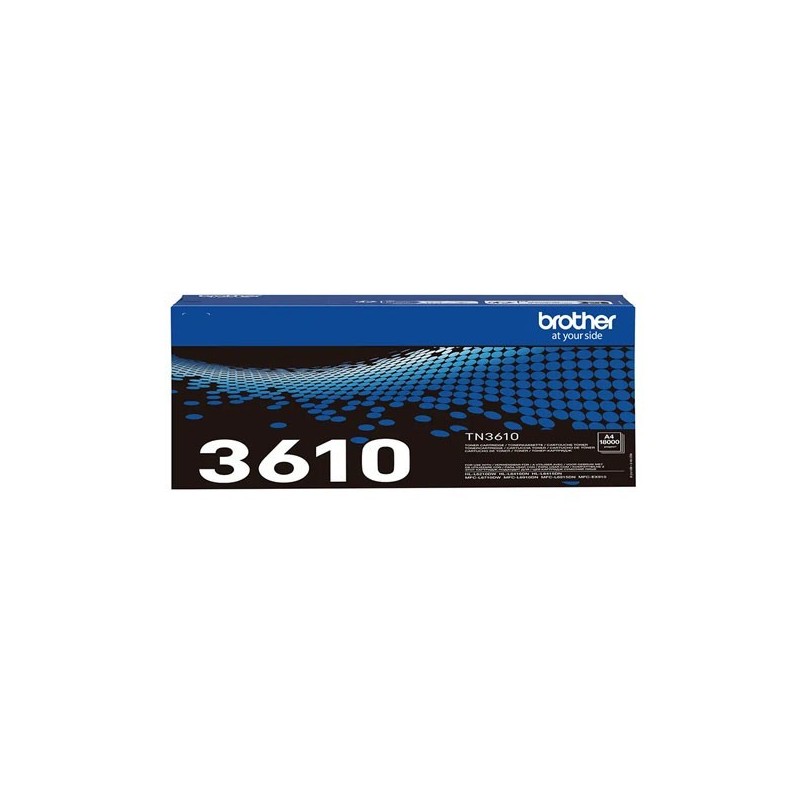 Brother TN3610 TN-3610 Toner Originale BK Nero 18000 Pagine