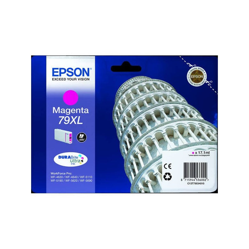Epson C13T79034010 79XL Cartuccia Originale M Magenta 2000 Pagine