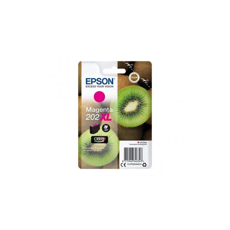 Epson C13T02H3 C13T02H34010 202XL Cartuccia Originale M Magenta 650 Pagine
