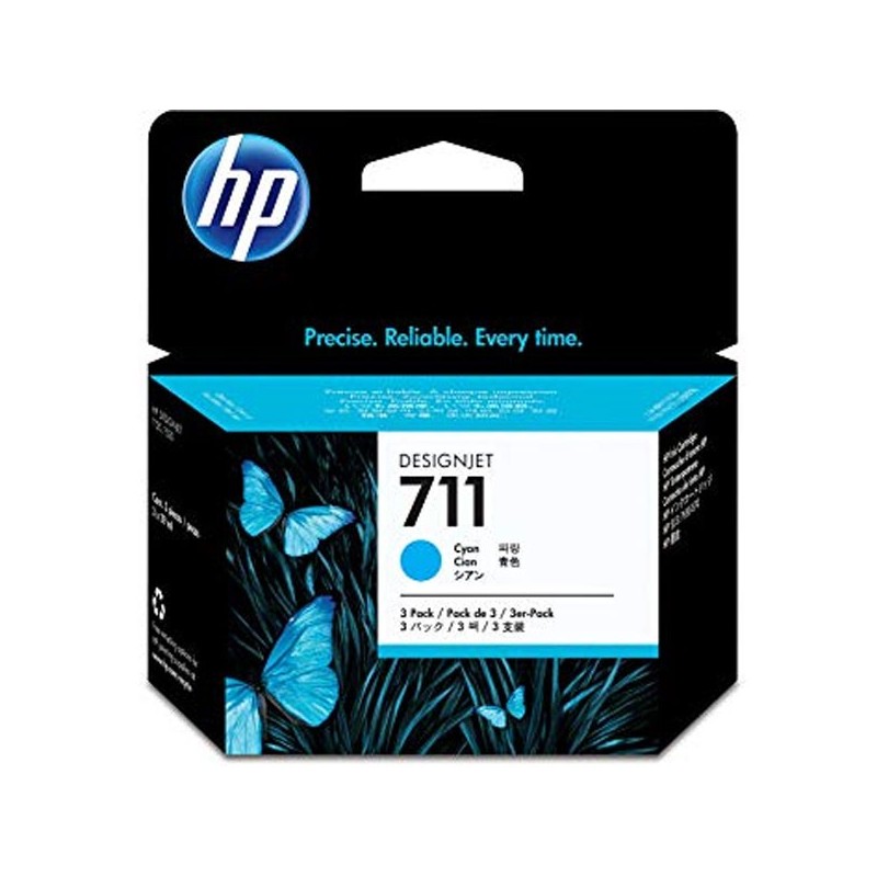 HP CZ134A 711 Confezione 3 Cartucce Originali C Ciano