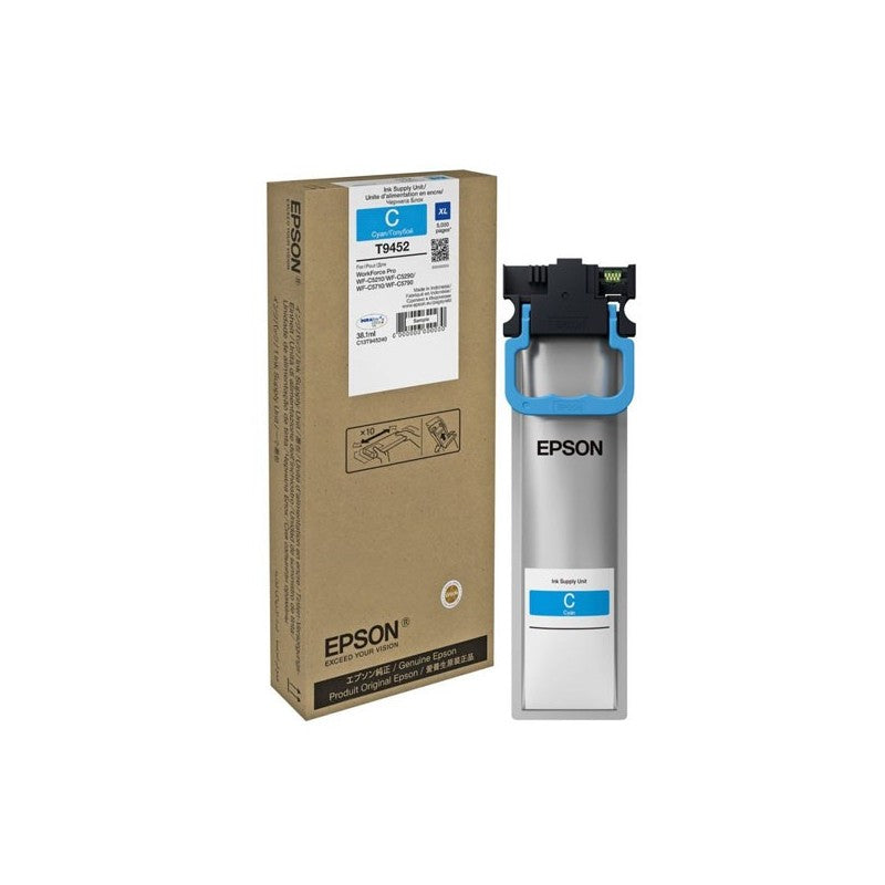 Epson C13T945240 T9452 Cartuccia Originale Ciano 5000 Pagine