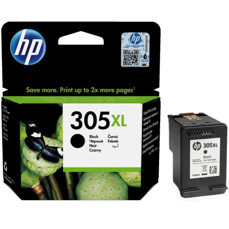 HP 3YM62AE 305XL Cartuccia Originale BK NERO 240 Pagine