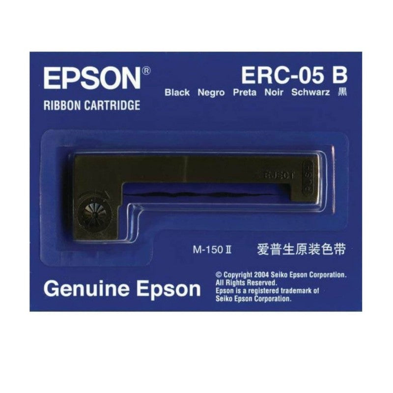 Epson C43S015352 S015352 15352 ERC05B ERC-05 Nastro originale Bk Nero