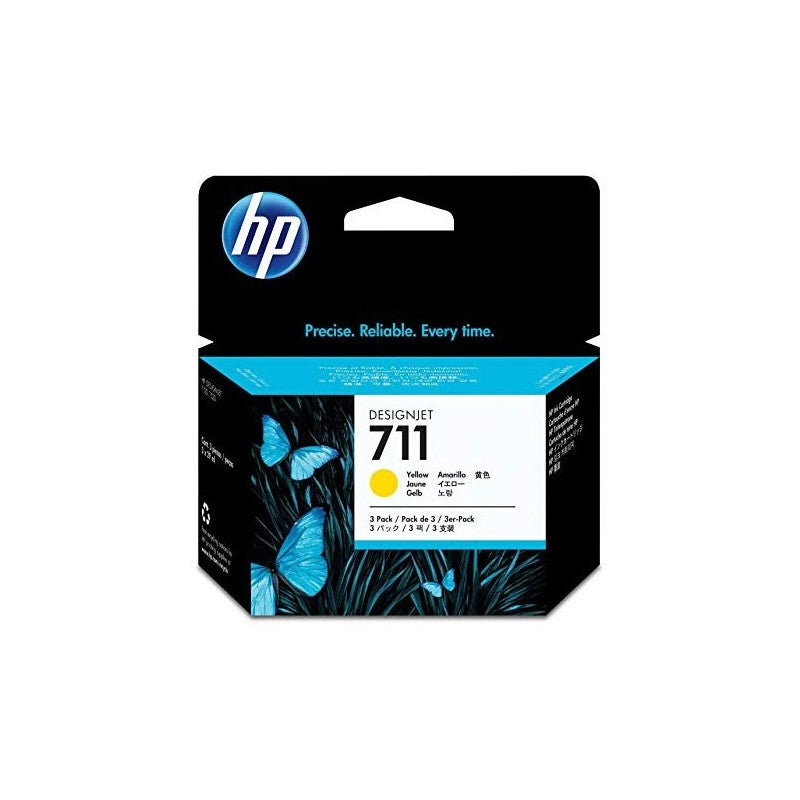 HP CZ136A 711 Confezione 3 Cartucce Originali Y Yellow