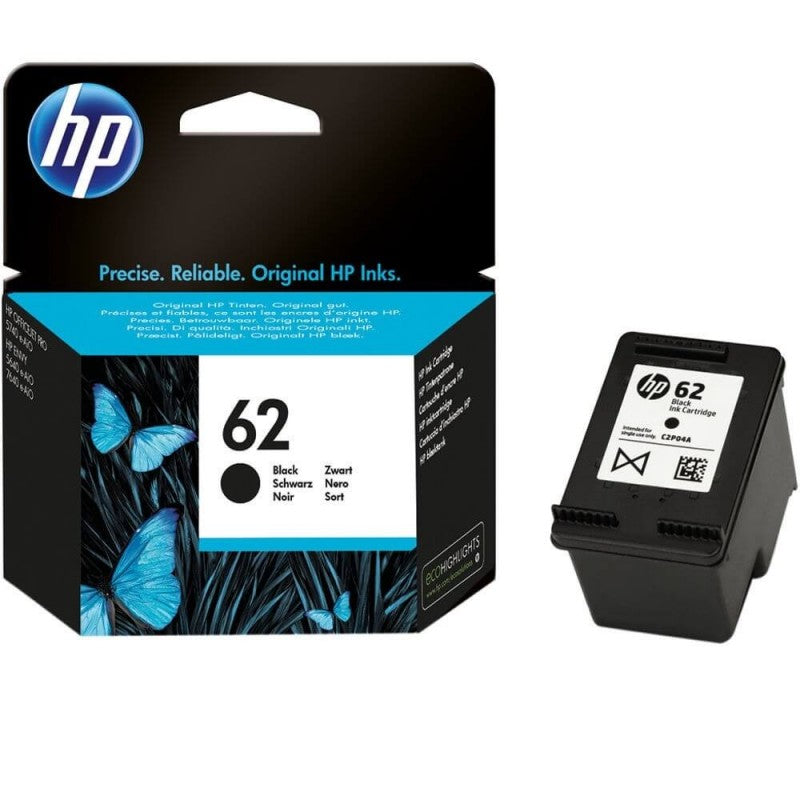 HP 62 C2P04AE Cartuccia originale Bk Nero 200 Pagine