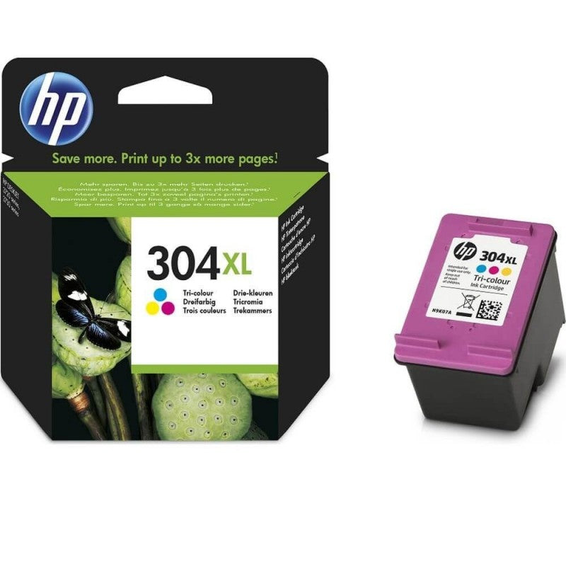 HP N9K07AE 304 Cartuccia Originale Colore cmy 7ml Xl 300 Pagine