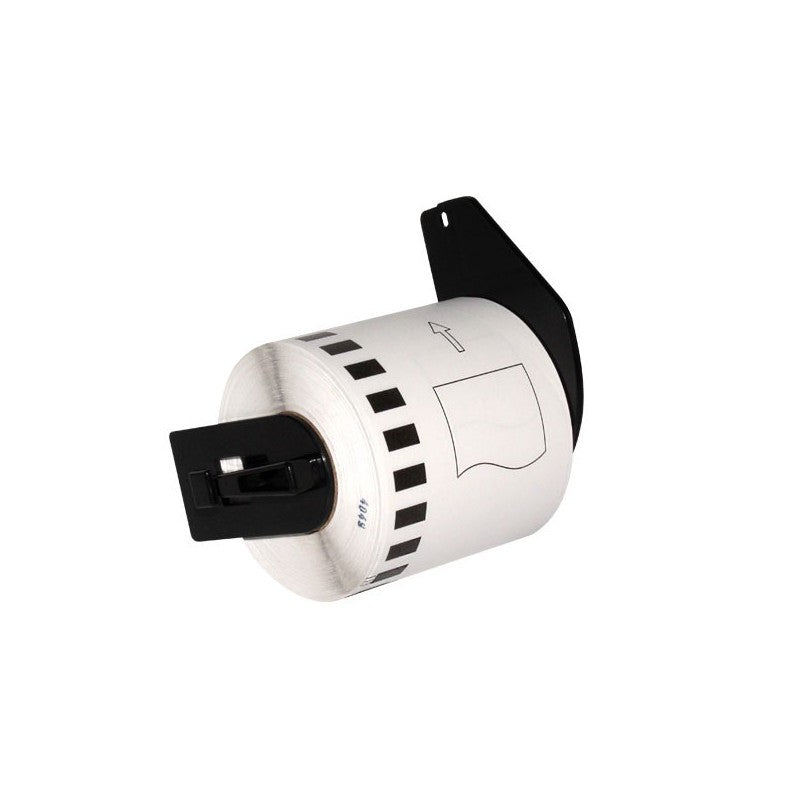 Brother DK-22113 Etichetta Adesiva Trasparente Compatibile 62mm X 15,24mt Con Supporto In Plastica
