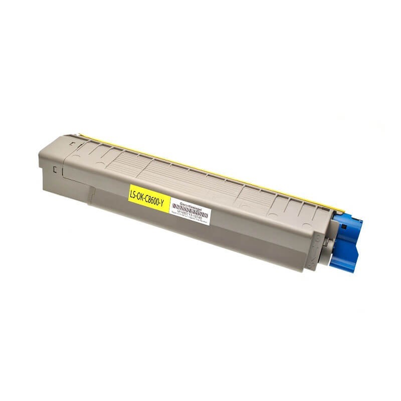 Toner Compatibile Oki C8600 43487709 Y Yellow 6000 Pagine