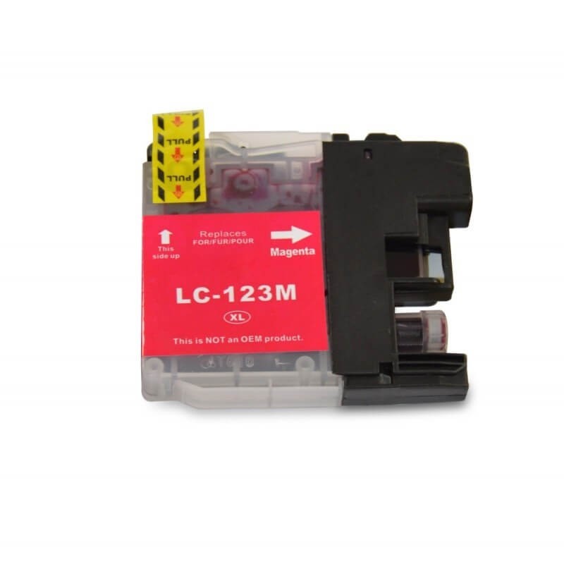 Cartuccia Compatibile Brother LC-121 LC-123 M Magenta Con Chip 10ml