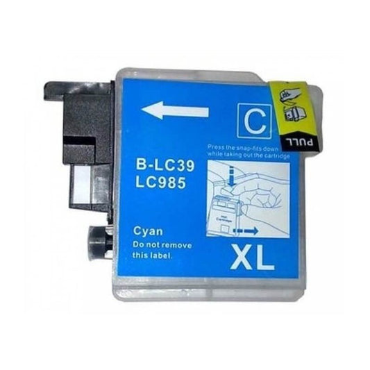 Cartuccia Compatibile Brother LC-39 LC-985 C Ciano 12ml